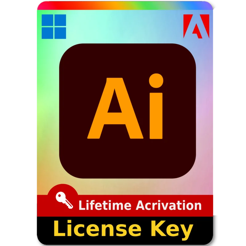 Adobe Illustrator 2025 Lifetime License Key 2 PC For Windows