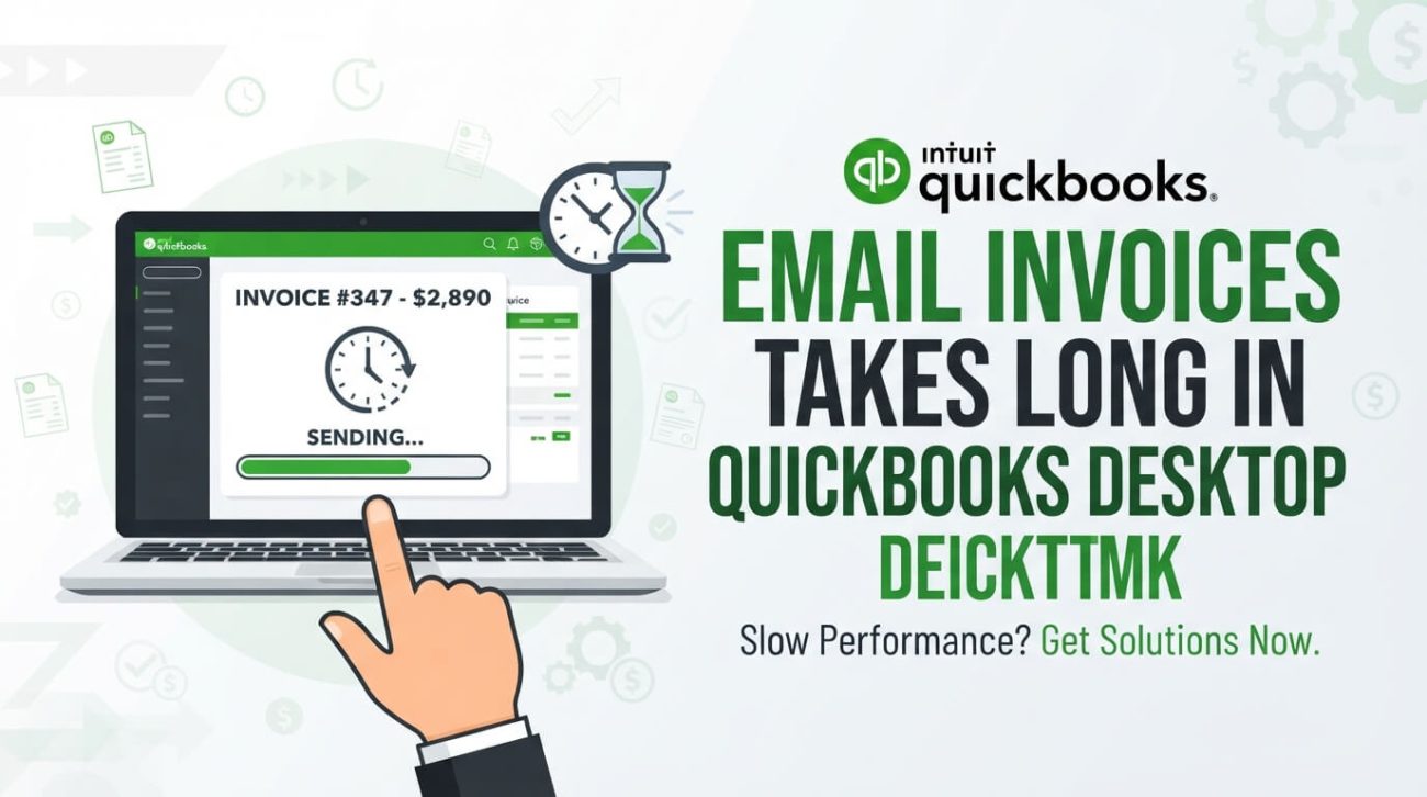 QuickBooks Desktop Email Invoices Takes Long