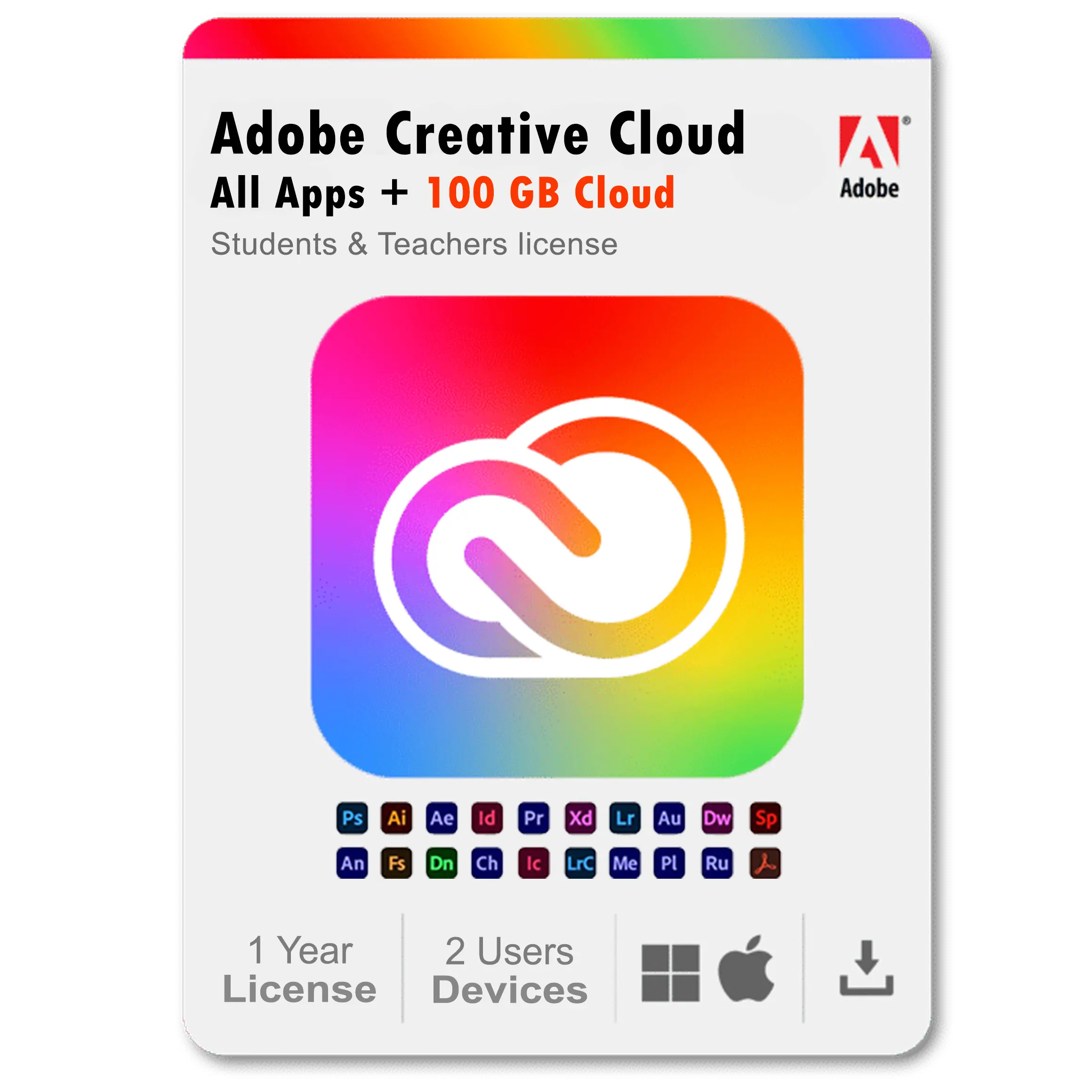 Adobe-students-and-teachers-license-1.webp Adobe Creative Cloud 1 Year Subscription - Image 1
