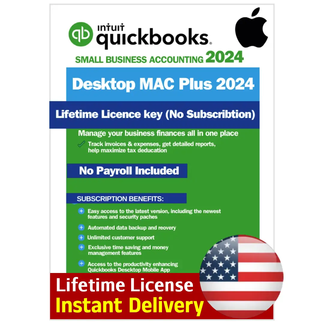 QuickBooks Mac Desktop 2024 - Lifetime License 1 User Key US - Image 1